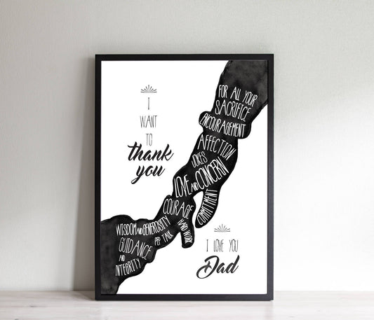 Fathers day wall art, Fathers day papa, Fathers day from wife, Fathers day decoration, Fathers day gift, Fathers day hero, Fathers day quote