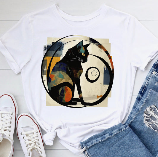 Cat T-Shirt, Picasso Tee, Tshirt for Art Lovers, Art Tee, Graphics T shirt, Cat Picasso Tshirt, Cat Mom Shirt